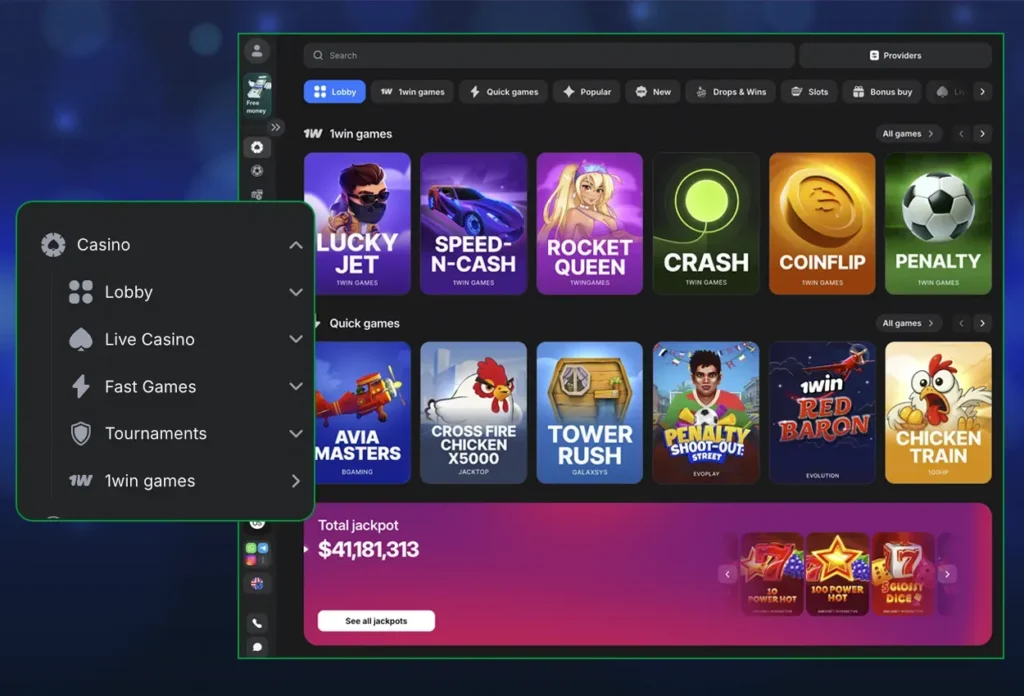 1win Online Casino Games